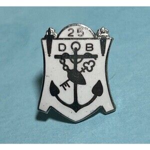 Vintage DB Danish Brotherhood of America 25 Year Fraternal Membership Pin